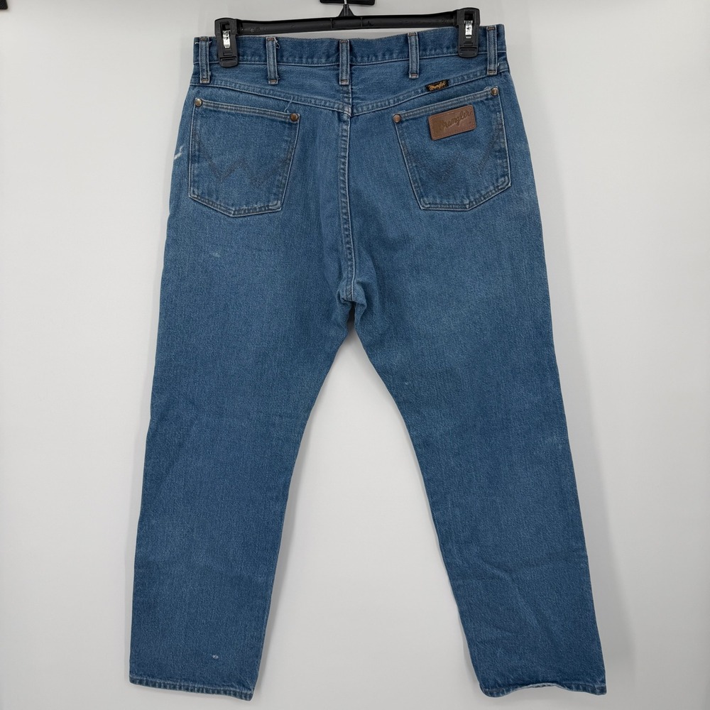 Wrangler 13MWZ Cowboy Cut Jeans Mens 33x30 Blue Denim Straight Leg Vintage USA - Picture 2 of 7